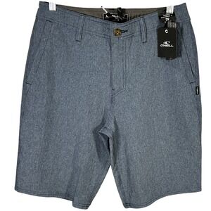 O'Neill‎ Men's Hybrid Shorts Size 29 Relaxed Fit Below Knee Navy Heather NWT